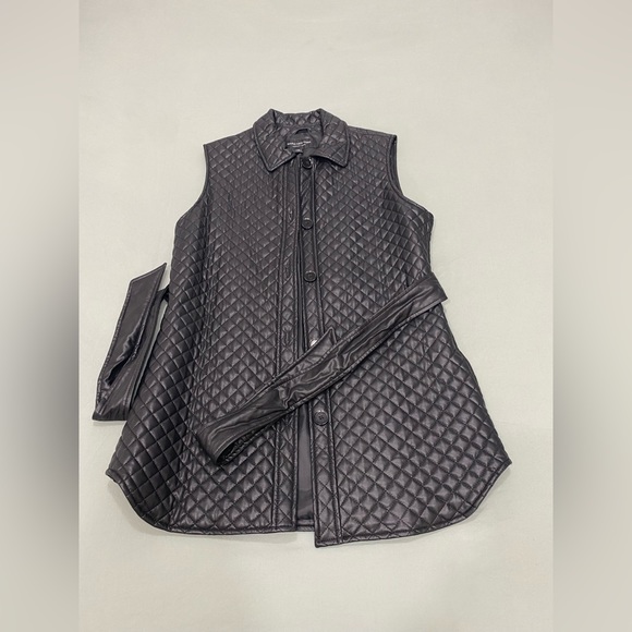 Mac New York, Leather Vest, black color Suze XS - Picture 4 of 8